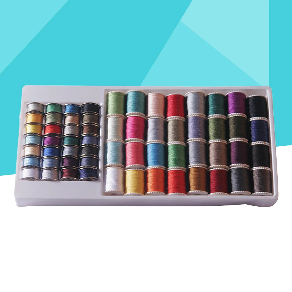 

60pcs Sewing Spools Set Colorful Polyester Embroidery Yarn For Hand Embroidery Yarn Machine Sewing Quilting Craft Gift