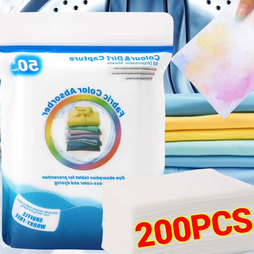 Hoja de absorción de Color para lavadora, hojas de lavandería a prueba de teñido, tableta de lavandería antimanchas, recogedor de Color, tela no tejida