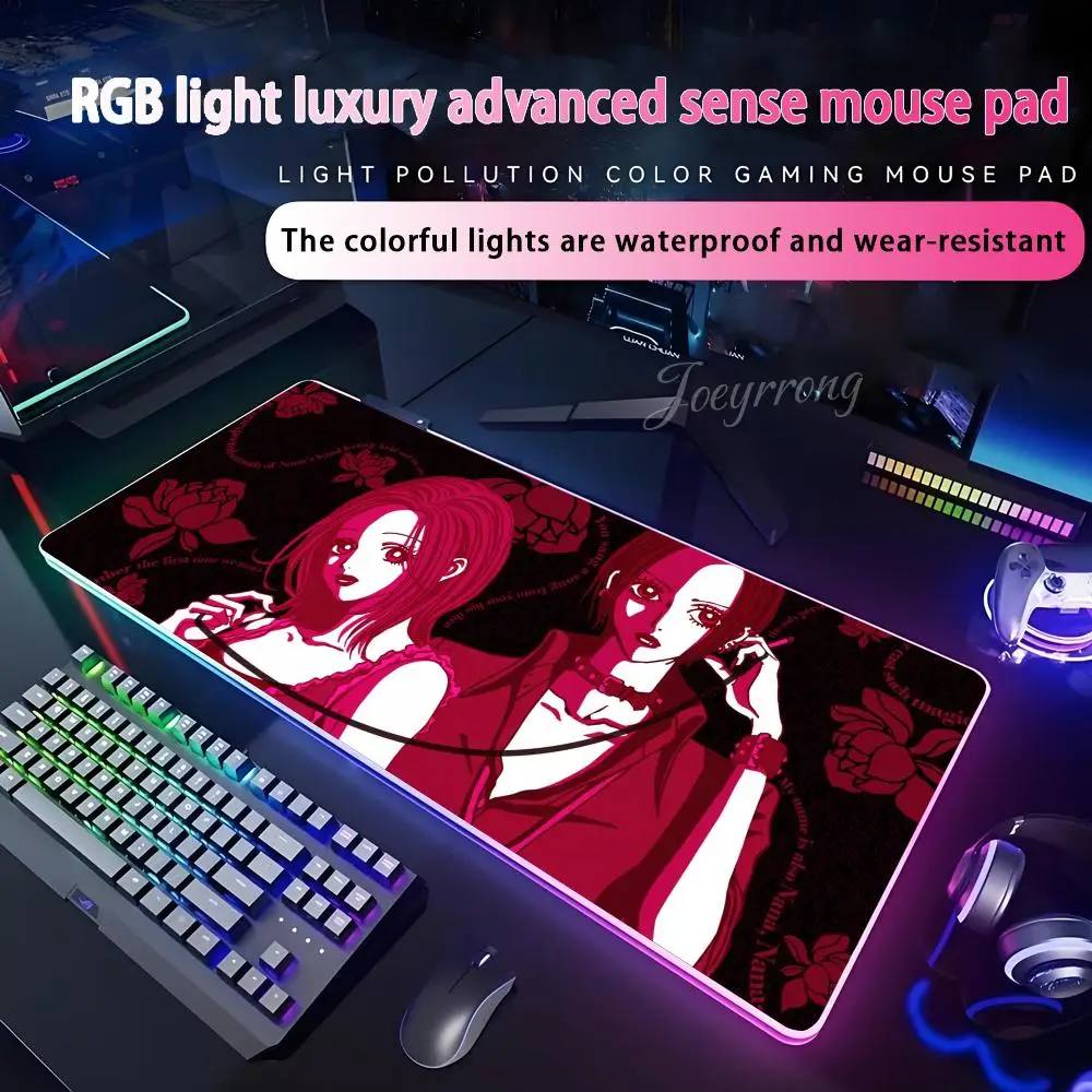 

Коврик для мыши NANA для FPS eSports RGB, расширенная игровая клавиатура, светодиодные коврики, большие 1000x500 мм XXL Gamer