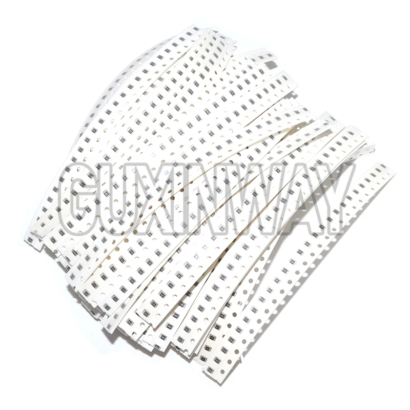 SMD 0603 0805 1500 unids/set resistencias juego surtido (60 valores X 25 uds) 0R-10M Ohm 1% Kit de resistencia de chip de película de alta precisión