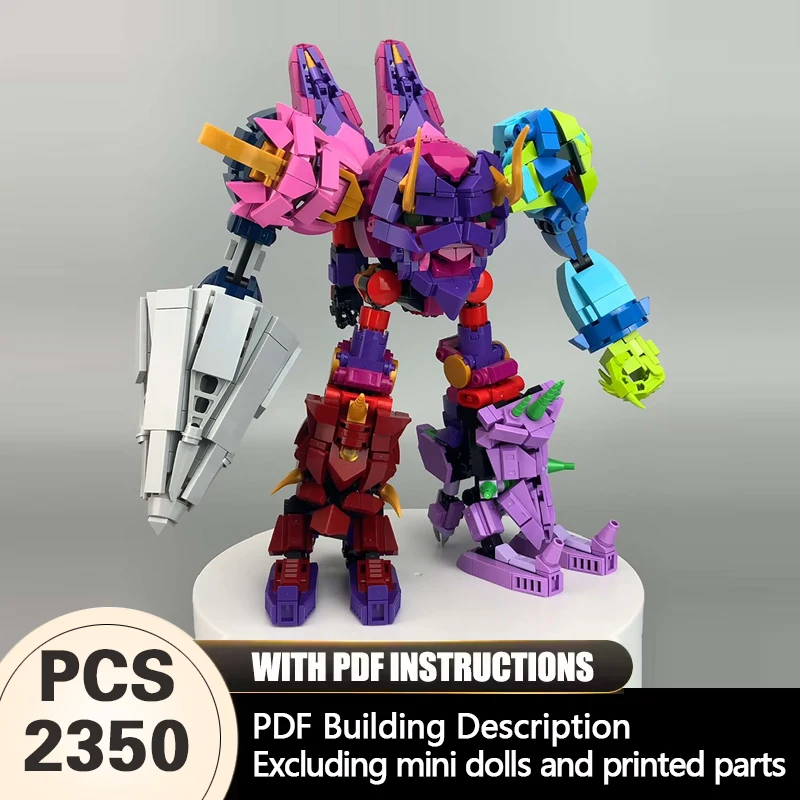 Creative Series Model MOC Building Bricks Colorful Mecha Robot Modular Technology Gifts Holiday Assemble Toys Suit Display