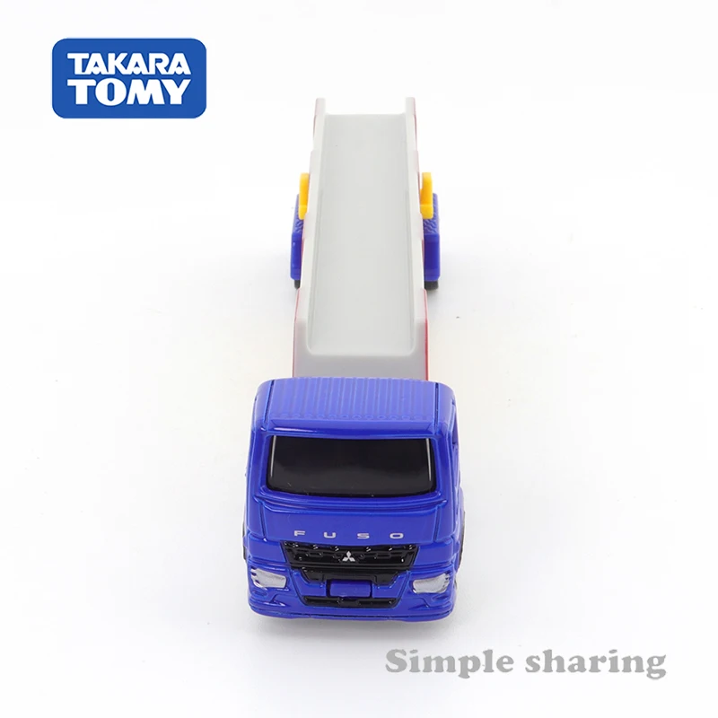 Takara Tomy 긴 타입 Tomica No.140 미쓰비시 후소 슈퍼 그레이트 폴 트레일러 자동차, 어린이 장난감, 모터 자동차 다이캐스트 금속 모델