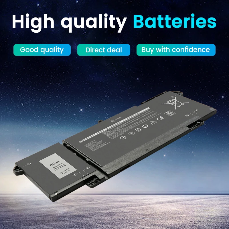 SOMI 7FMXV 9JM71 Laptop Battery for Dell Latitude 5320 7320 7420 7520 Series TN2GY 4M1JN 1PP63 Replacement Battery