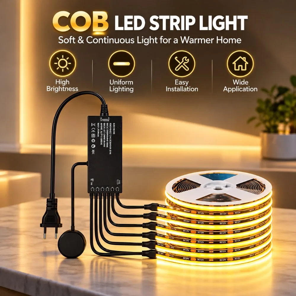 fita-led-cob-preta-de-8-mm-320-leds-m-com-ajuste-de-intensidade-por-toque-e-sincronizacao-1-6-unidades-com-fonte-de-alimentacao-preta-plugue-eu-us-para-iluminacao-de-fundo-de-armarios-e-vitrines