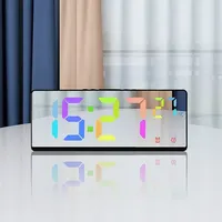 Creative multifunctional electronic clock, simple large screen clock, multiple alarm clocks, student bedside clock