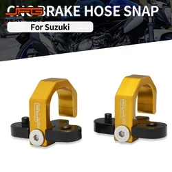 CNC Motorcycle Brake Hose Snap Line Clamp For Suzuki DR RM DRZ RMZ DL 125 250 400S 400E RMZ450 DRZ 250 400 450 400SM 1996-2019
