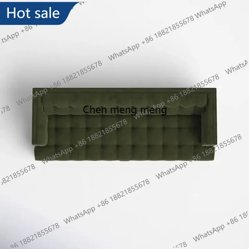 

M02 French retro sofa living room three-person buckle sofa designer leisure light luxury sofa