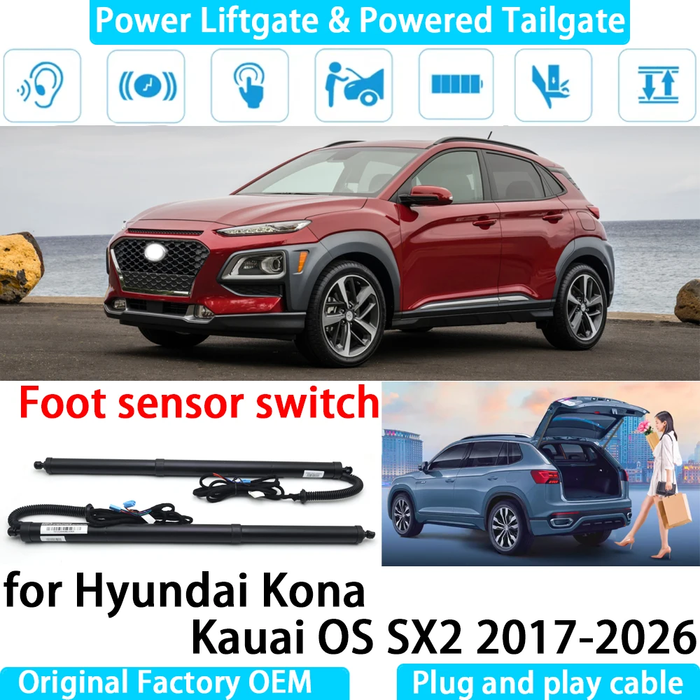 

for Hyundai Kona Kauai OS SX2 2017-2026 Automatic Electric Power Liftgate Powered Tailgate Strut Tail Gate Lift System