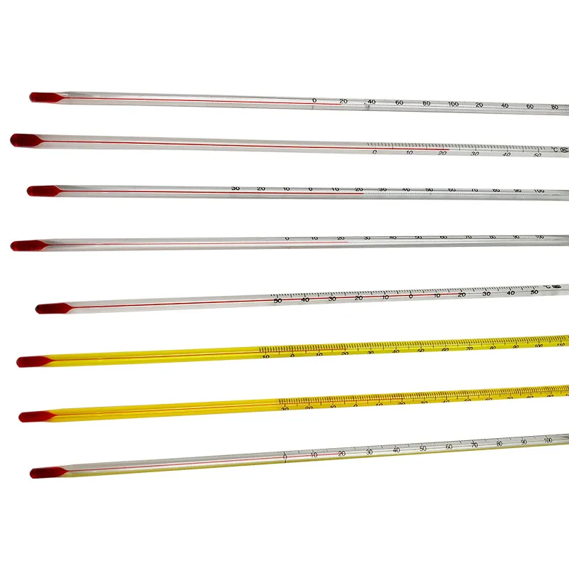 20PCS Alcohol red liquid glass thermometer red water thermometer glass rod thermometer industrial experiment chemical