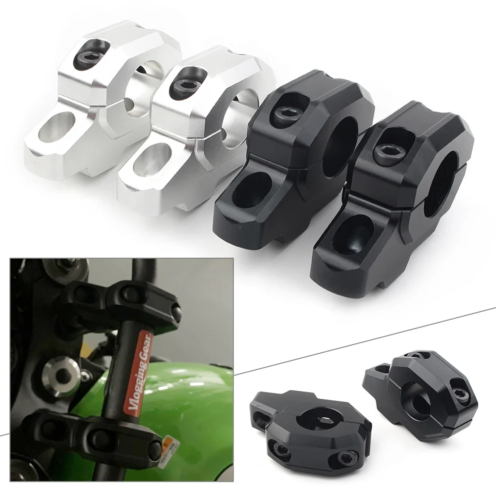 Motorcycle Aluminum Handlebar Riser Higher Extend Adapter Universal for Kawasaki Z900RS All Years