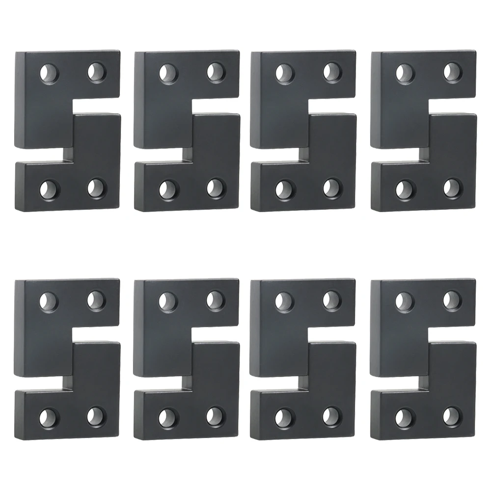 

10PCS Zinc Alloy Industrial Hinges Distribution Box Bolt Hinge Switch Electric Network Cabinet Hinges Metal Cabinet Hinges Black