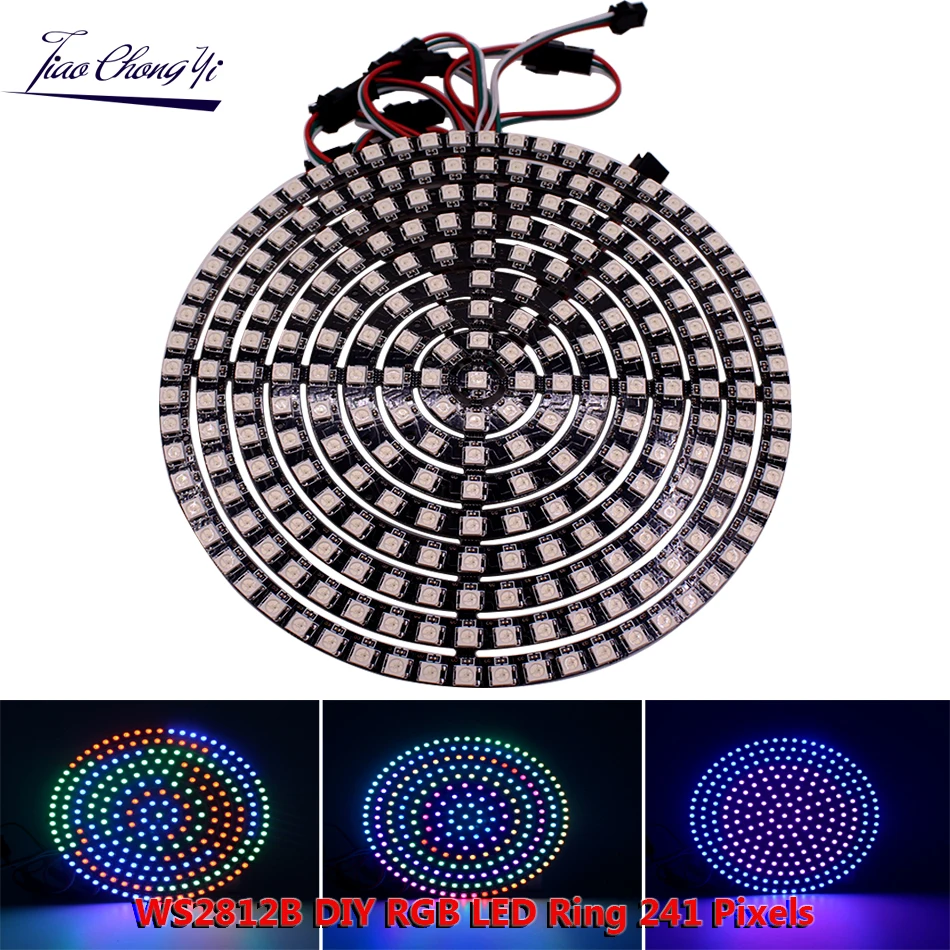 WS2812B DIY RGB LED Ring 241 Pixels  241LEDS WS2812 Round Modules  5050 Built-in RGB Addressable DC5V LED Circle Arduino Ring