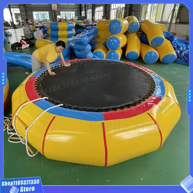 Customizable PVC Inflatable Trampoline for Indoor Outdoor Water Sports Heavy Duty 100-500kg Load Bearing Household Jumping