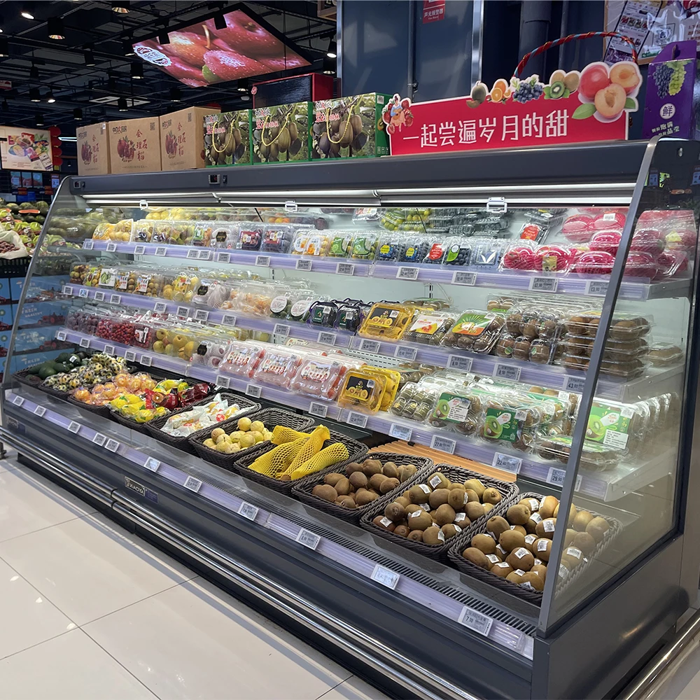 

Hot Sale Single-Temperature Display Fridge Supermarket Refrigeration Equipment for Fruit Air Cooling Open Cooler