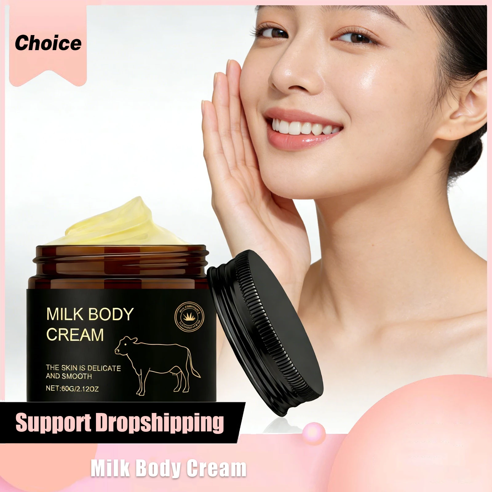 

Milk Face Cream Beef Tallow Moisturize Organic Grass Fed Whitening Nourish Improve Dullness Increase Facial Elasticity Body Care