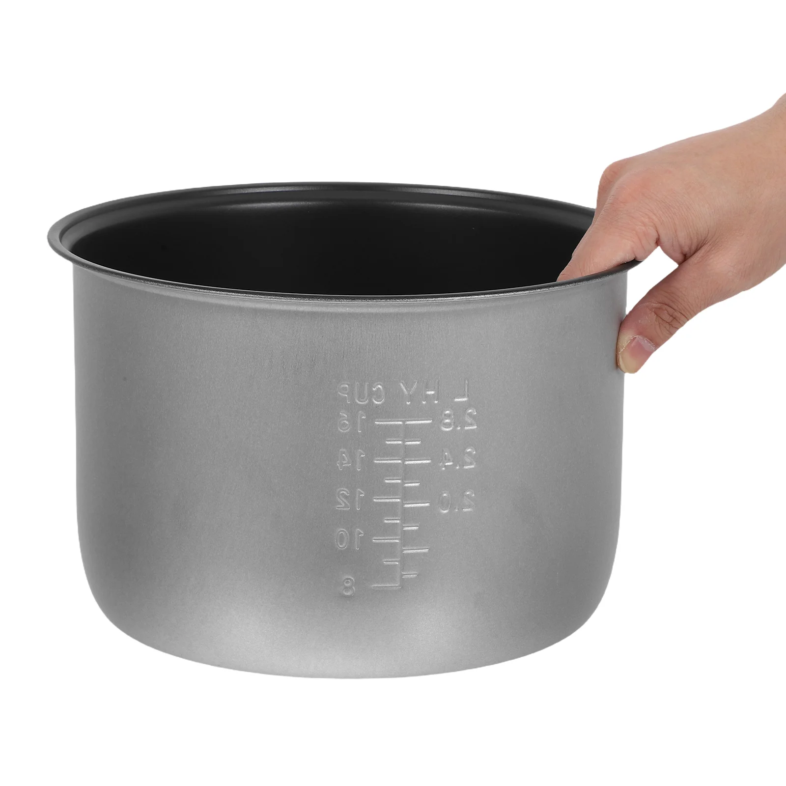 8L غير عصا جهاز طهي الأرز وعاء داخلي سبائك الألومنيوم وعاء الطبخ غسالة صحون-آمنة إدراج استبدال قطع غيار جهاز طبخ الأرز