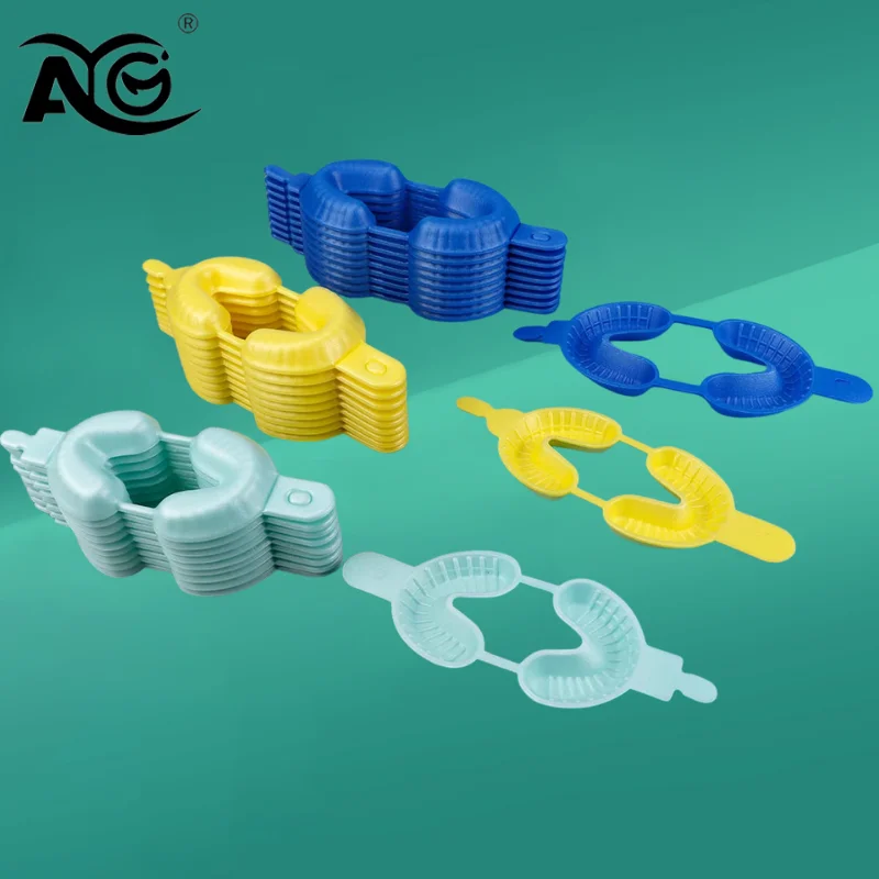

AG 50pc/Bag Dental Disposable Tray Fluoride Foam Impression Trays Dentistry Instrument Dentist Materials Large Medium Small