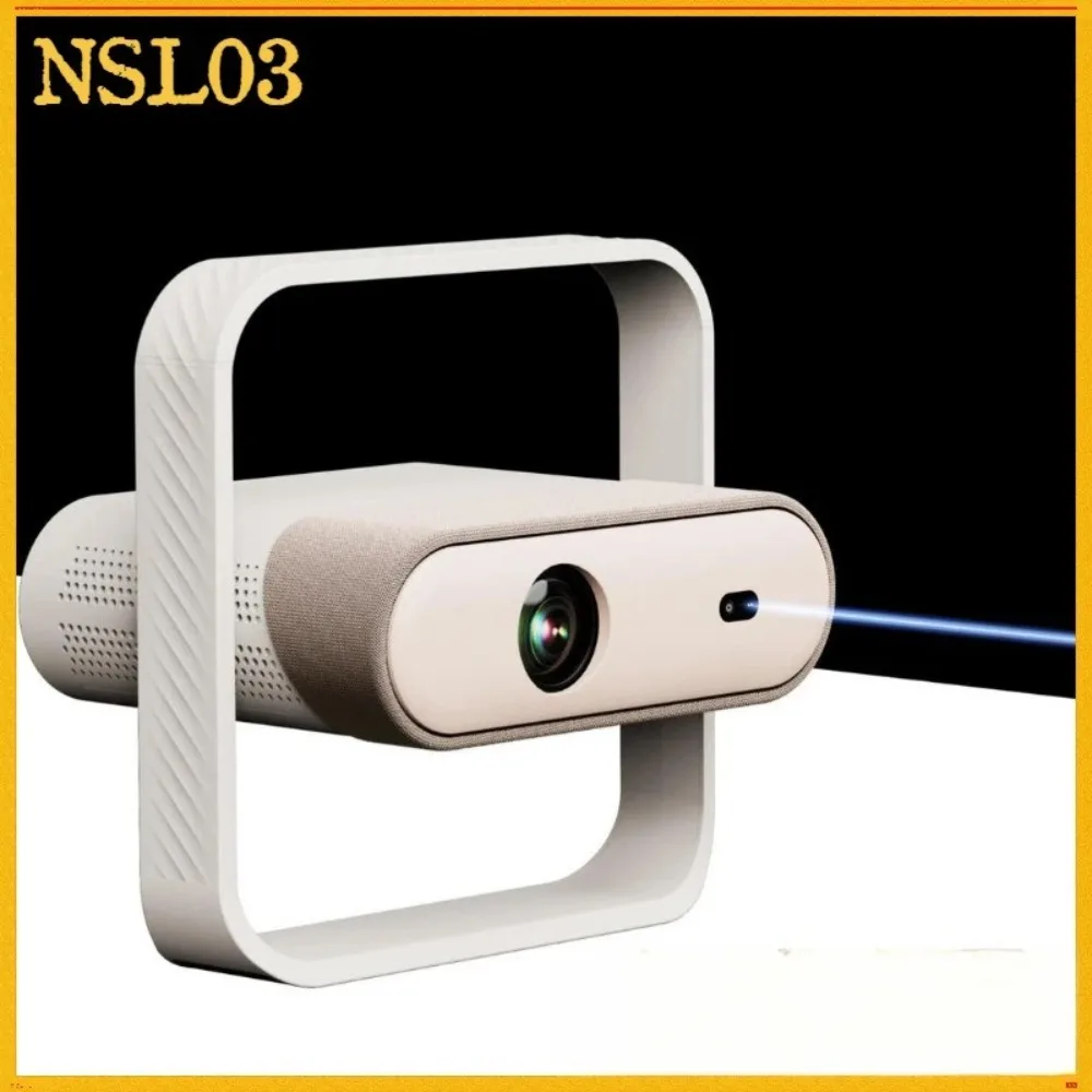 NSL03 HD Projector Mount, Multi-angle Portable Bracket with Ambient Light for Bedroom Home Use