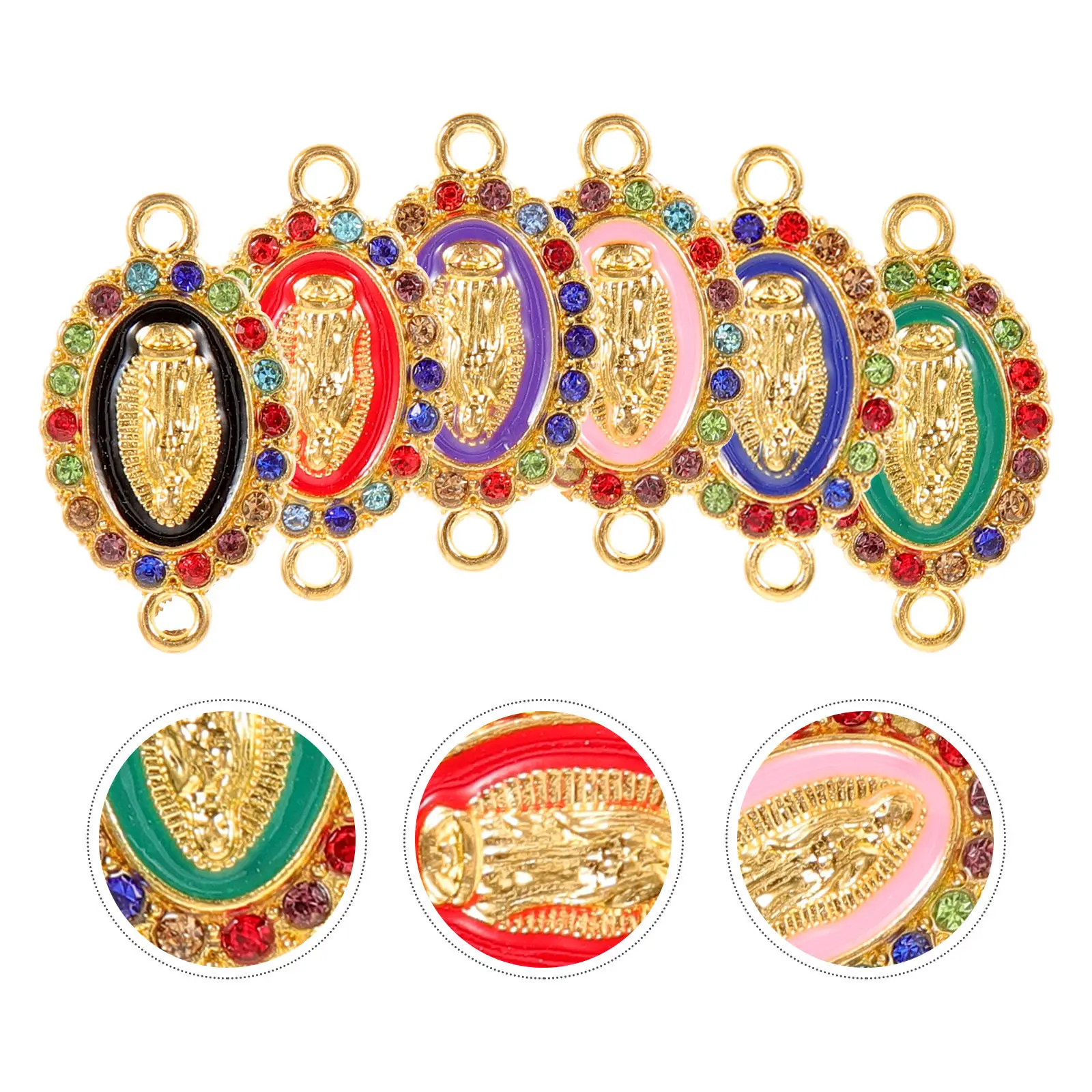 

24 шт. подвески-шармы «Дева Мария» из высококачественного сплава, религиозные, для изготовления ювелирных изделий своими руками: для ожерелий, браслетов, серег, декоративных элементов