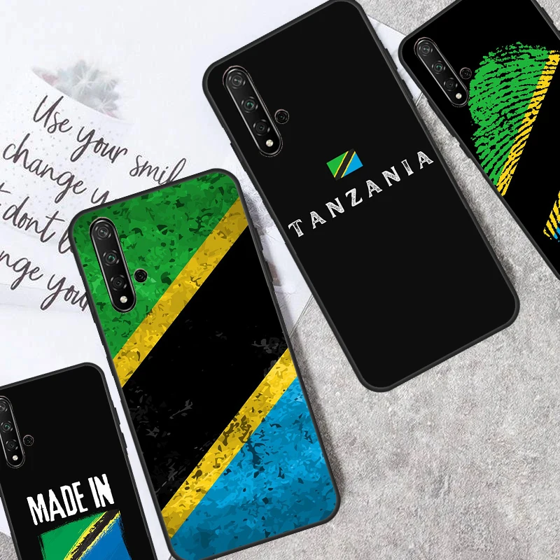 Tanzania National Flag Funda For Huawei Nova Y90 Y91 Y70 Y60 Y61 10 9 SE 5T 11i 8i 7i 3i P40 Lite P60 P30 Pro Case