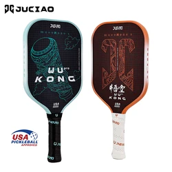 Juciao USAPA Approved Kevlar Carbon Fiber Pickleball Paddle Thermoformed Unibody Spin Textured Surface With Foam Edge Pickleball
