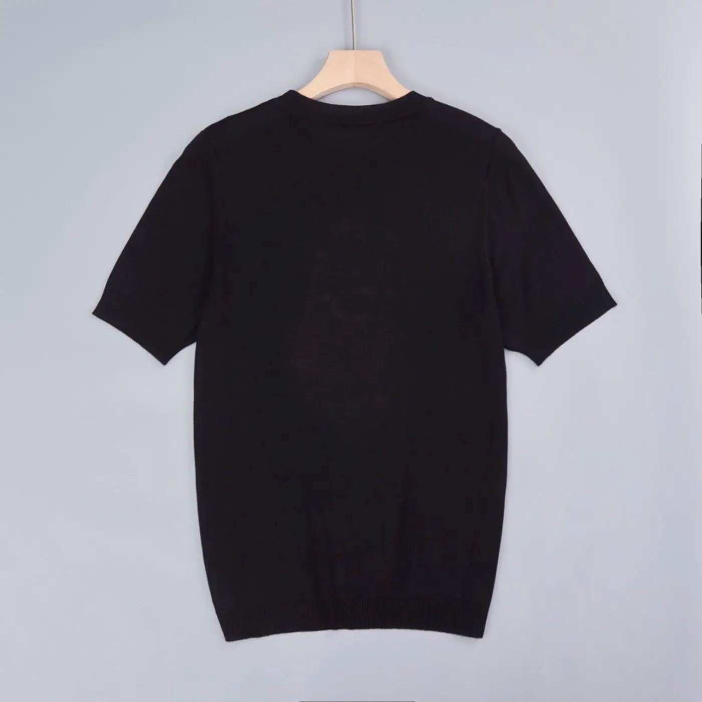 Casual round Neck Short Sleeve Knitted Shirt Embroidered  Patch Lightweight Cotton Women's Spring Fashion 2026