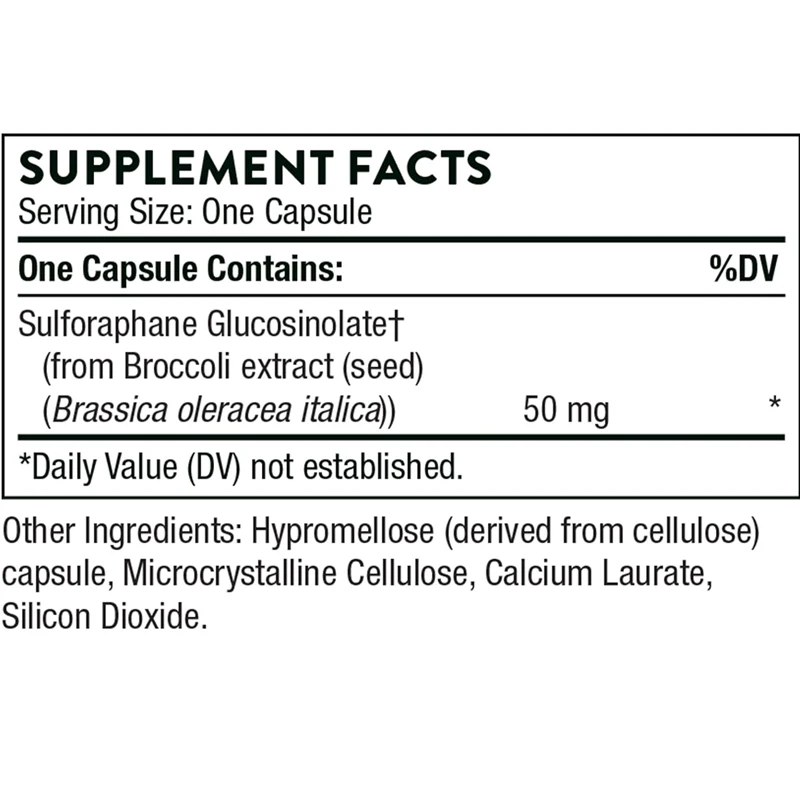 Crucera-SGS - Broccoli Seed Extract for Antioxidant Support - Sulfogluconic Acid (SGS) -60 Capsules