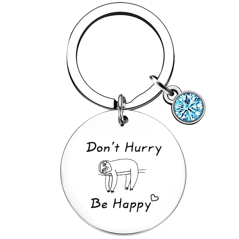 Hot Sloth Keychain Animal Sloth Gift Key Rings Mothers Day Gift Sloth Lovers Jewelry Girlfriend Daughter Birthday Gift