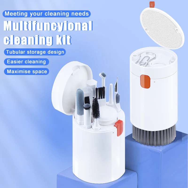 20-in-1 Cleaner kit Computer Keyboard Brush Earphones Cleaning Pen Screen cleaning Spray Bottle Set Cleaning Tools Keycap Puller