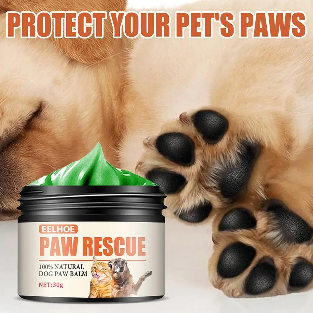 

Dog Paw Balm 30g Cat Dog Paw Protective Cream Canine Paw Moisturizer for Dry Cracked Paws Hot Pavement Protection Wax Z1X5