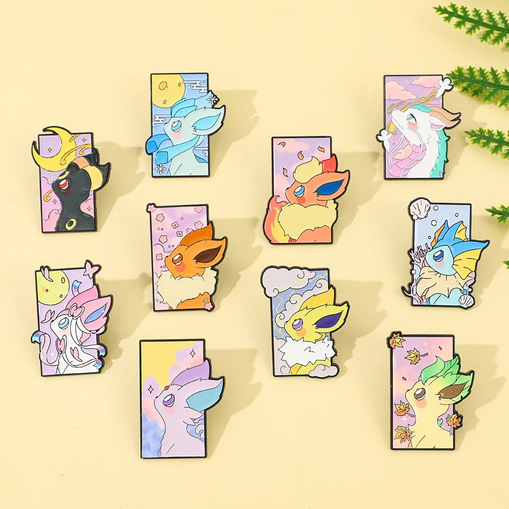 Anime Elf Monster Enamel Brooches Cute Lapel Pin Badge on Backpack Accessories Fashion Jewelry Gifts