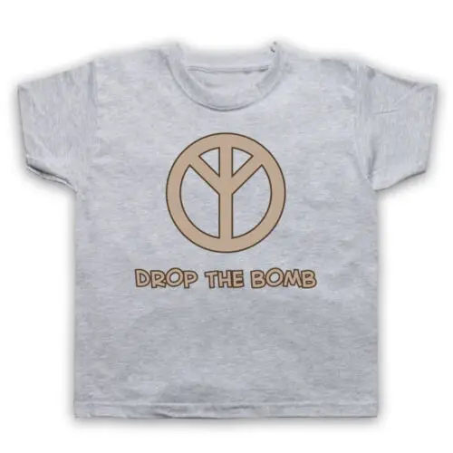 

DROP THE BOMB PEACE SYMBOL RETRO SLOGAN HIPPIE ANTI WAR WOMANS T-SHIRT