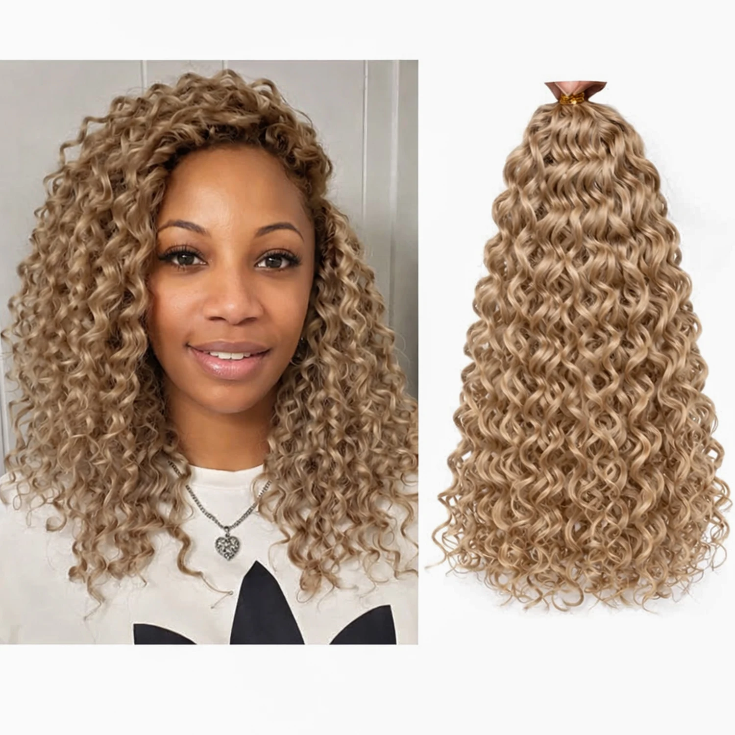 

Афро-кучерявые волосы # 27 цветов, медово-блонд, крючковое плетение, натуральные волосы, без узлов, предварительно разделенные, кудрявые, бирманские, для чернокожих женщин, наращивание волос