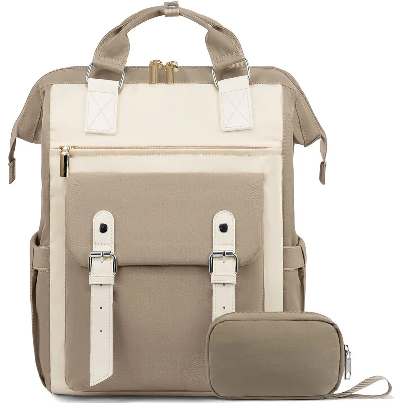 New cross-border large-capacity college-style backpack, high-appearance niche commuter backpack, mommy business travel backpack view 6