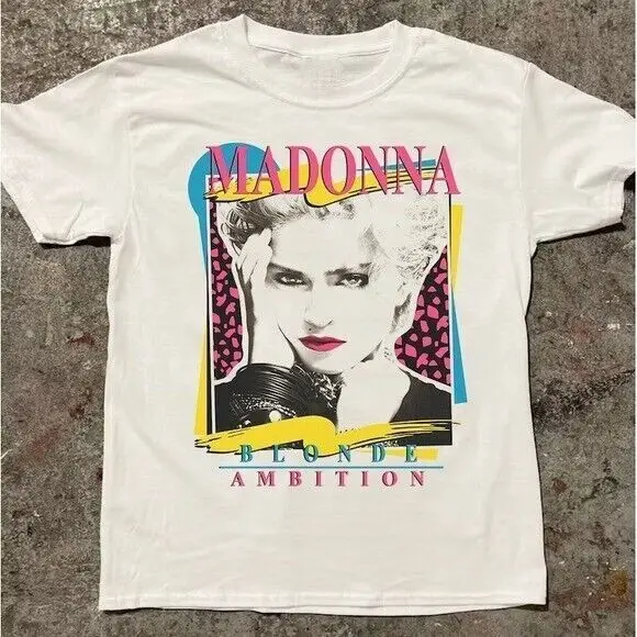 Madonna Blonde Ambition Unisex T-shirt, Vtg 90s Madonna Concert