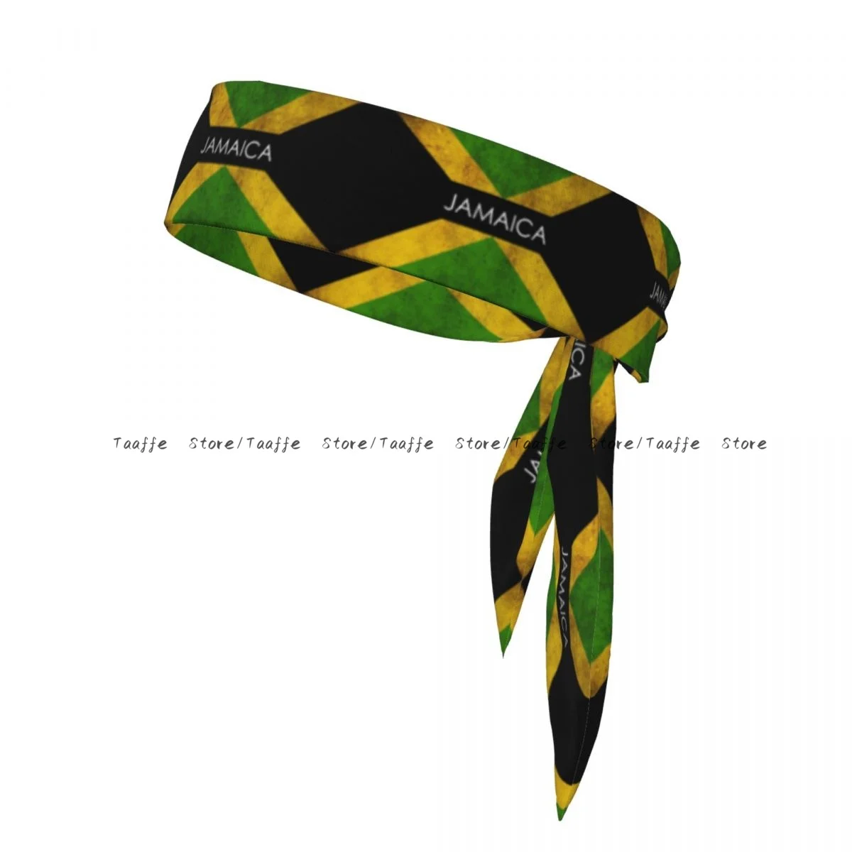 

Sports Headband Head Tie Jamaica Flag Bandana Sweatbands Yoga Tennis Headwrap for adult