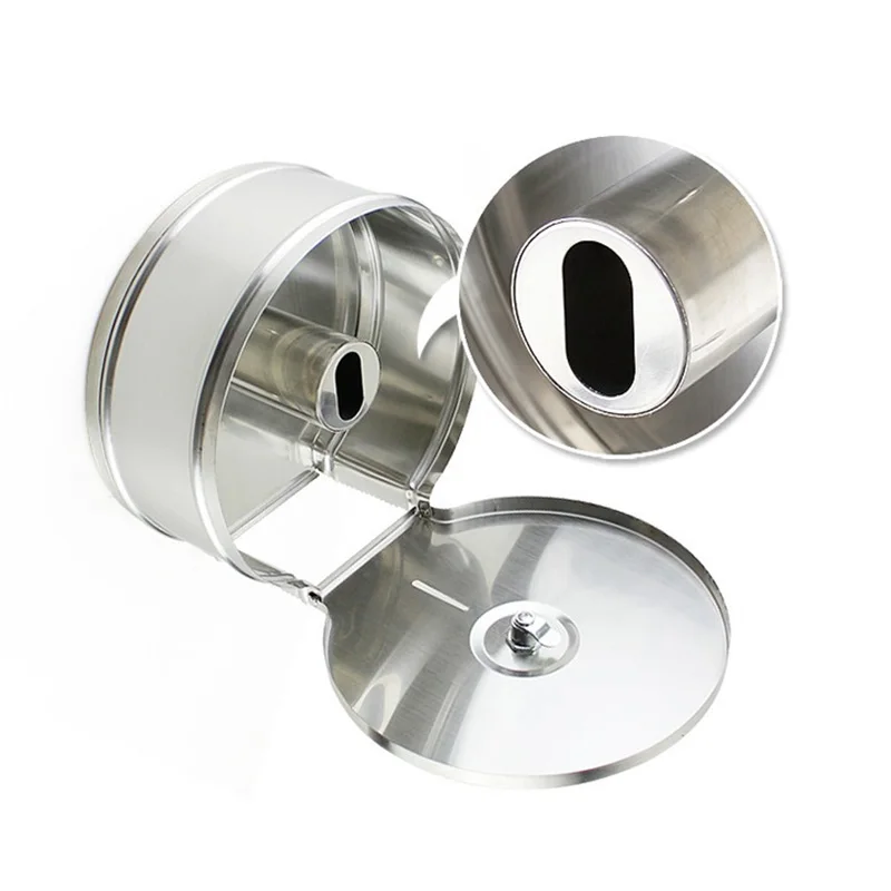Wall-mounted Paper Organizer Bathroom Stainless Steel Big Tissue Rack Home Hotel Toilet Roll Paper Holder With Lock，휴지걸이