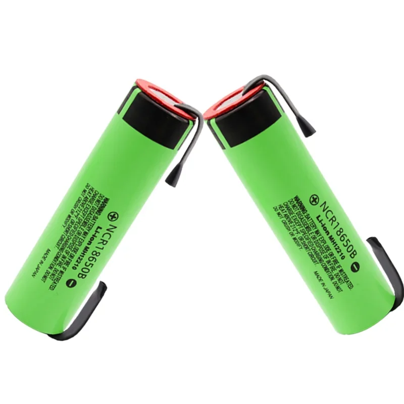 Free delivery of 2024NEW high-quality 1-20PCS NCR18650B 3400mAh 3.7V rechargeable lithium-ion battery 3400mAh+DIY nickel