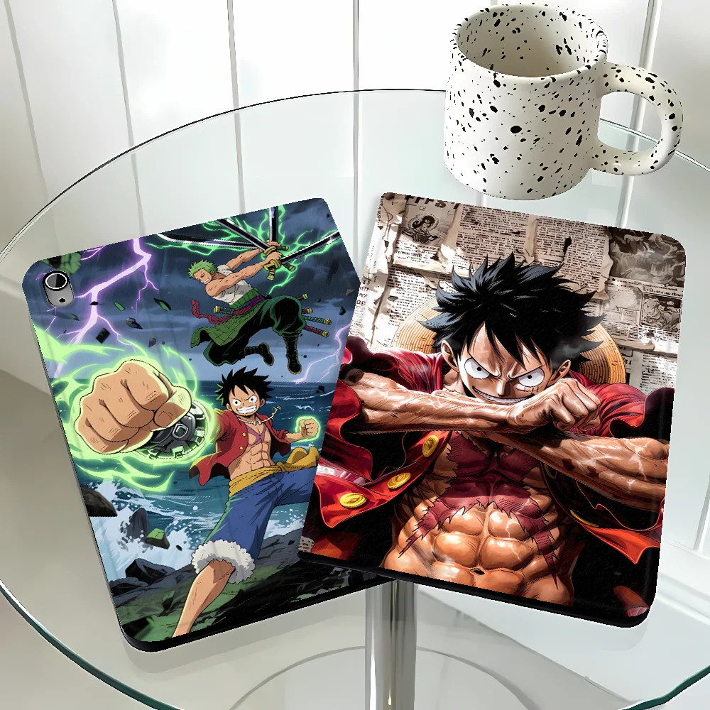 Japan Monkey L-Luffys Anime with Pencil Slot Case for Samsung Galaxy Tab S7 S8+ S10 Plus A7 Lite S10FE S9+ S10 Lite A11 A8