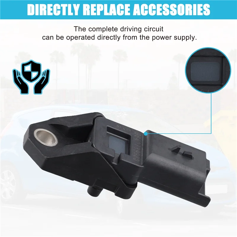 車のインテークマニホールド圧力センサー 9642789980 シトロエンフォード 079800-7510