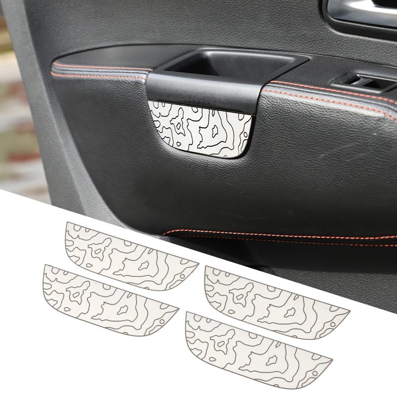 Interior Door Handle Panel Decal Cover Stainless Steel Inside Door Handle Bezel Car Accessories For Volkswagen Amarok 2011-2022