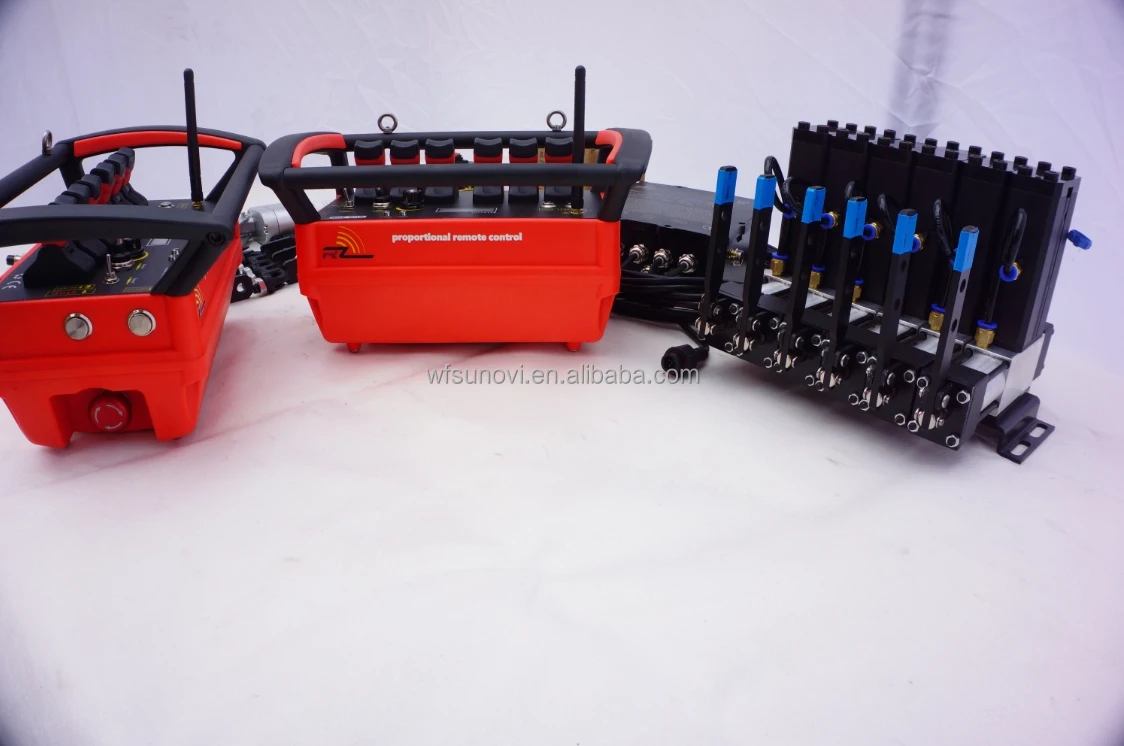 

2026-I Wireless Remote Control Kit 4 Joysticks (16kg) Black 1 Year Warranty Certified for Truck Cranes & Construction Machinery