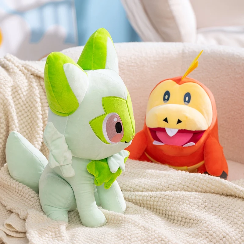 

Плюшевые игрушки Pokemon Scarlet & Violet Sprigatito Quaxly Fuecoco, мягкая кукла, коллекционные мягкие игрушки для фанатов, рождественский подарок для детей
