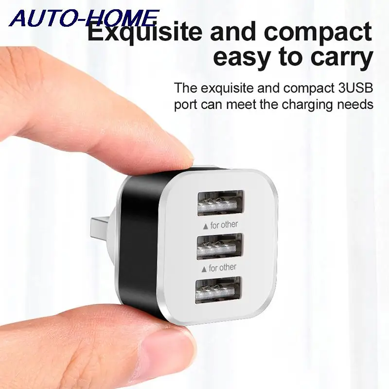 Car USB Charging Extender 2.0 3-port Extended USB Splitter With Indicator Light Plug And Play 3 In 1 For Smart Phones Hubs