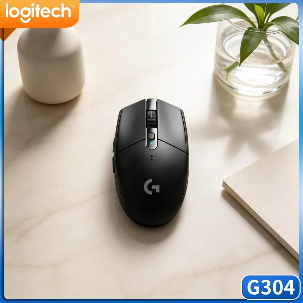 Logitech G304 LIGHTSPEED Wireless Gaming Mouse Fingerprint‑Resistant Low‑Latency For Student Gamer Business Office Daily