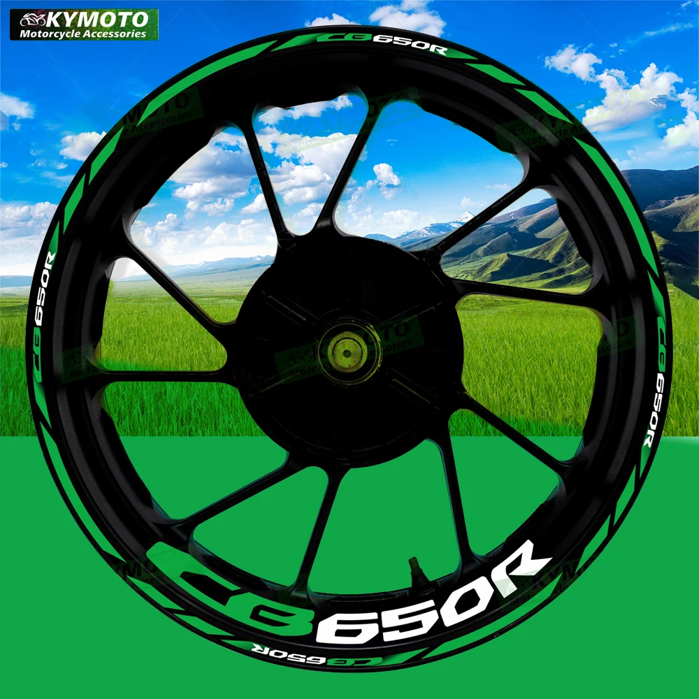 

For Honda CB650R CB 650R motorcycle accessories 17 inch front and rear wheel decals hub reflective stripe stickers decoration