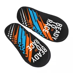 Custom Ready To Race House Slippers Soft Warm Racing Sport Motorcycle Rider Memory Foam Fluffy Slipper Indoor Outdoor Shoes