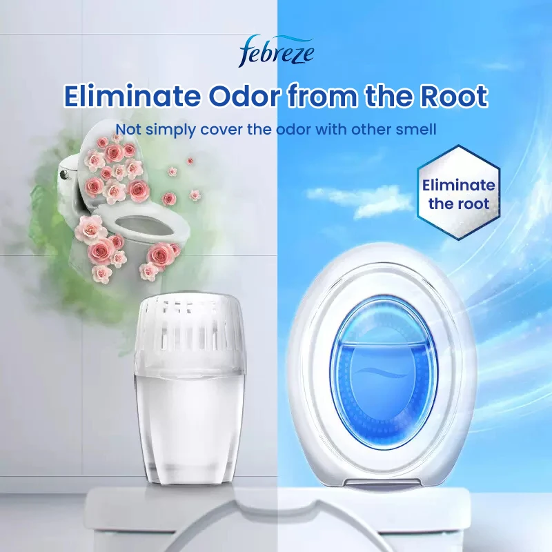 Original Febreze Small Space Air Fresher Odor Eliminator Toilet Deodorant Light Fragrance Remove Bad Odor Home Office Use