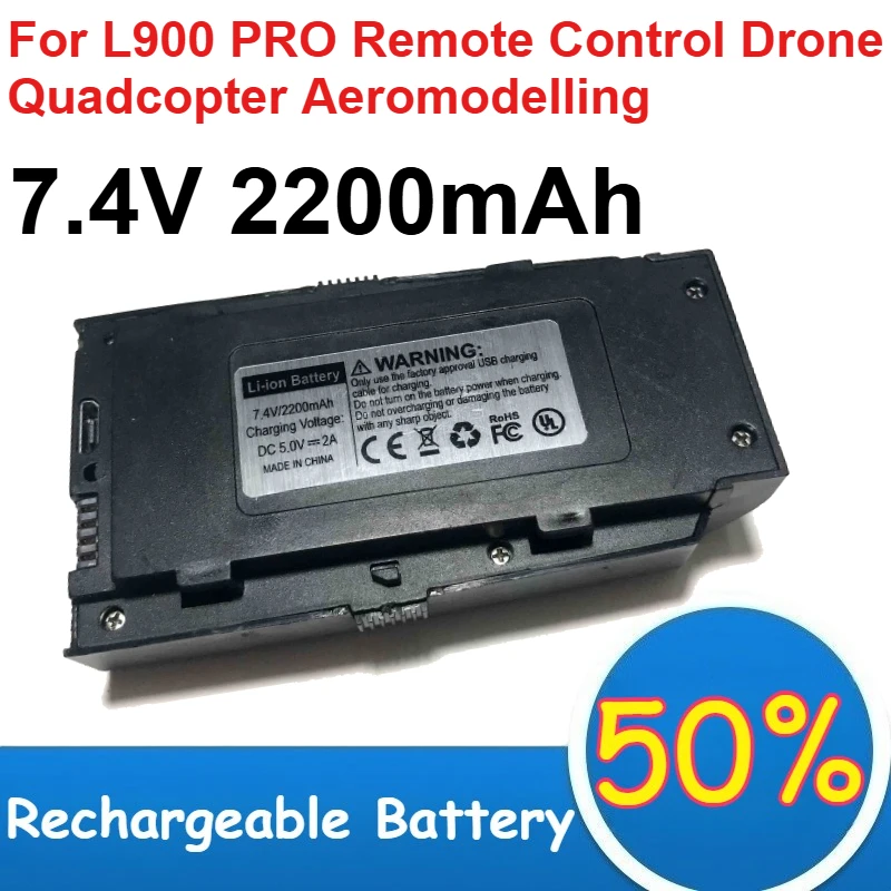 

7.4V 2200mAh Lithium Battery for L900 PRO Remote Control Drone Quadcopter Aeromodelling Batteries Rechargeable