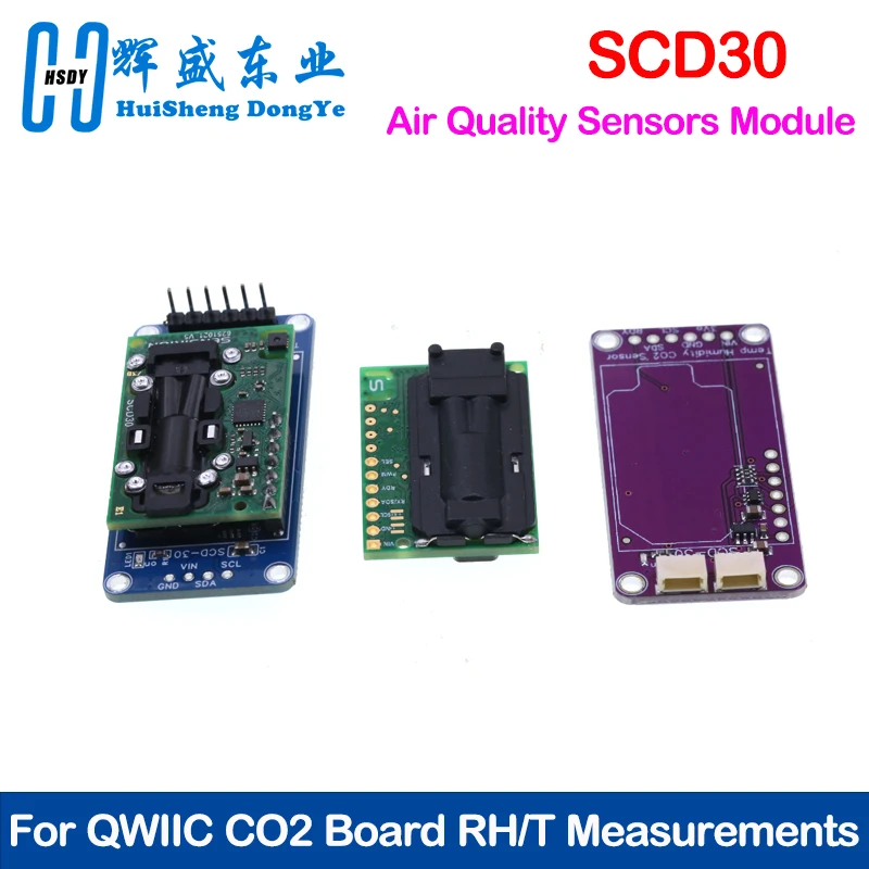 Módulo Sensor de Temperatura y Humedad SCD30 para Medición de CO2 y RH/T, Sensores de Gas de Dióxido de Carbono